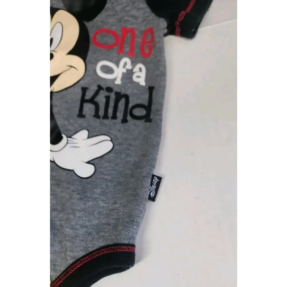 Disney Baby Mickey Mouse 3 One Piece Under Shirts 3/6 Month Boy Infant Clothes